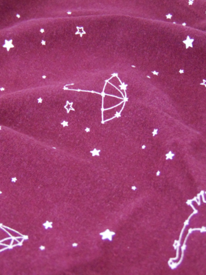 One of our inner fabrics called Into the Stars. This inner fabric is made of a T-Shirt.